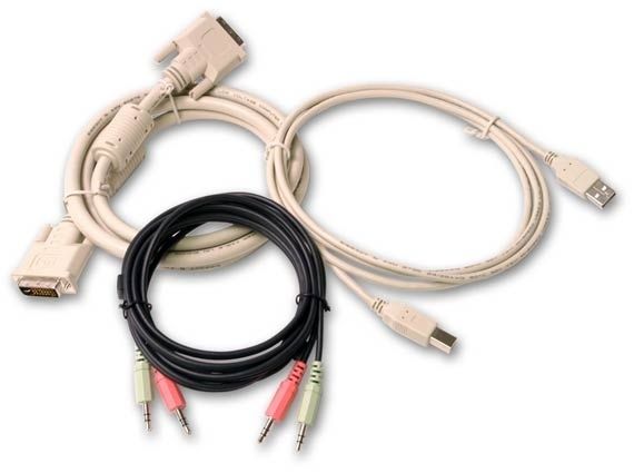 Vertiv SwitchView DVI-USB 6 ft KVM cable Grey 1.8 m
