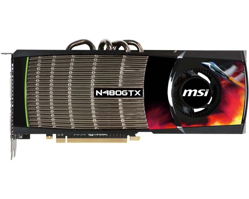 MSI 480GTX-M2D15 graphics card NVIDIA GeForce GTX 480 1.5 GB GDDR5