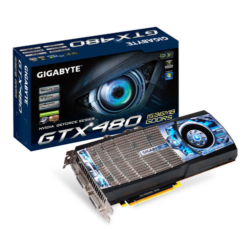 GIGABYTE GV-N480D5-15I-B graphics card GeForce GTX 480 1.5 GB GDDR5