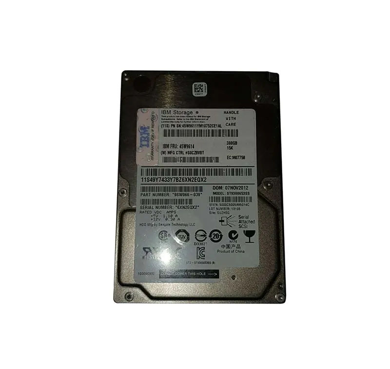 45W9611 - IBM 300GB 15000RPM SAS 6Gb/s 2.5-in Hard Drive