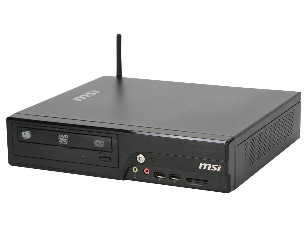 MSI Wind Box DE500-001X PC Intel Atom® D510 2 GB DDR2-SDRAM 320 GB AMD Mobility Radeon HD 4330 FreeDOS Small Desktop Black