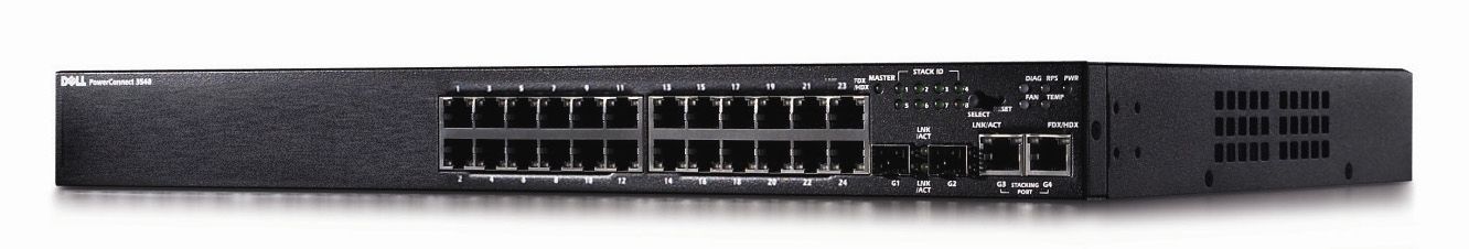 462-5880 - Dell N3024P 24-Port PoE+ 2-Port SFP+ 2x Combo Layer3 Switch