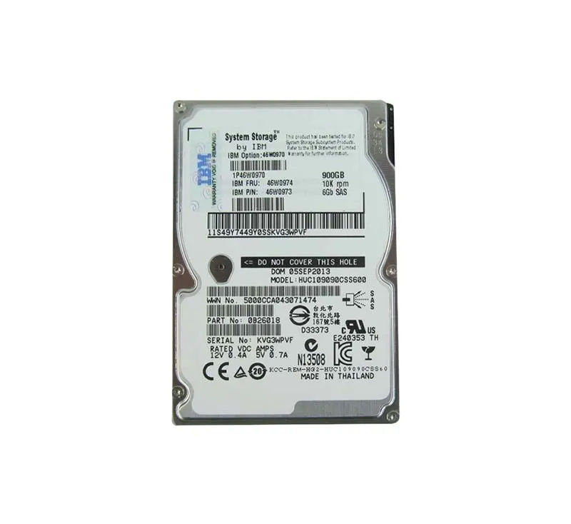 46W0973 - IBM 900GB 10000RPM SAS 6Gb/s Hot Swap 2.5-in HDD