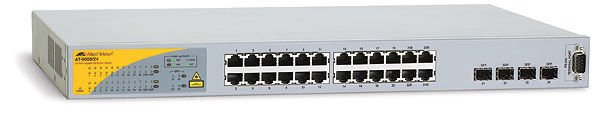 Allied Telesis 10/100/1000T x 24 ports managed Gigabit Ethernet switch w/ 4 SFP L2