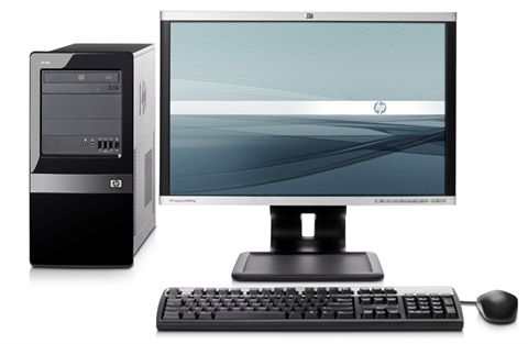 HP Elite 7000 MT + LE2201w Intel® Core™ i5 i5-750 4 GB DDR3-SDRAM 500 GB AMD Radeon HD 4650 Windows 7 Professional Micro Tower PC