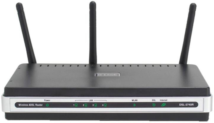 D-Link DSL-2740R wireless router Fast Ethernet Black
