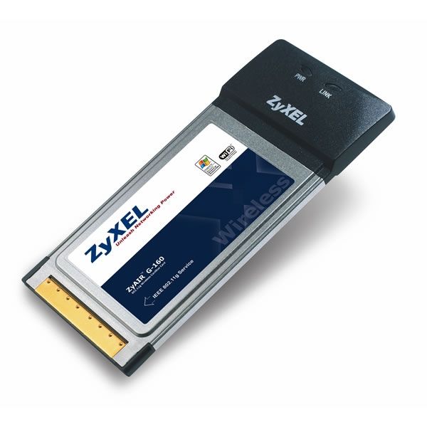 Zyxel ZyAIR G-160 - 802.11g Wireless CardBus Card Internal 54 Mbit/s