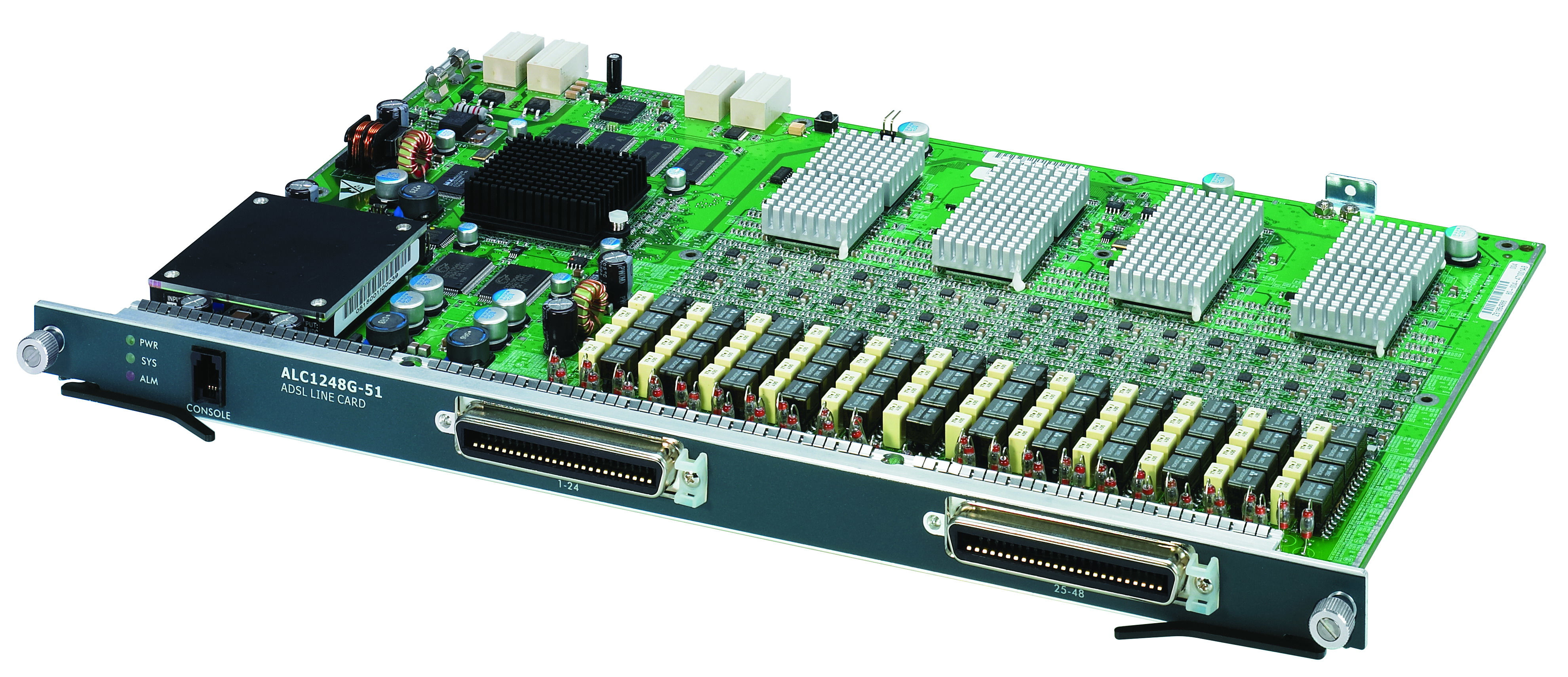 Zyxel ALC1248G-51 48 port Annex A ADSL 2/2+ linecard network switch component