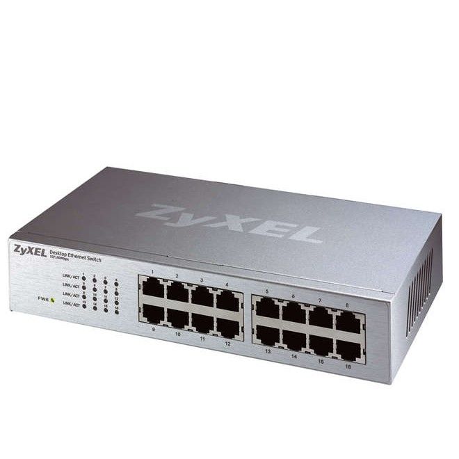 Zyxel ES-116P 16-port Desktop Ethernet Switch Unmanaged