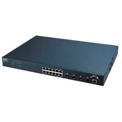 Zyxel GS-3012 12-port Managed Layer 2 Gigabit Ethernet Switch, 4 Shared Mini-GBIC Slots Unmanaged