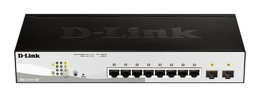 D-Link 10-Port Gigabit Smart Managed Switch including 2x SFP ports