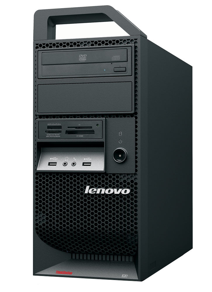 Lenovo ThinkStation E20 Intel® Xeon® 3000 Sequence X3430 4 GB DDR3-SDRAM Windows 7 Professional Tower Workstation Black
