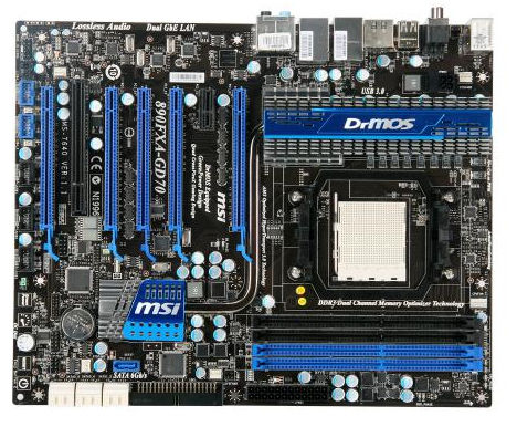MSI 890FXA-GD70 Socket AM3 ATX