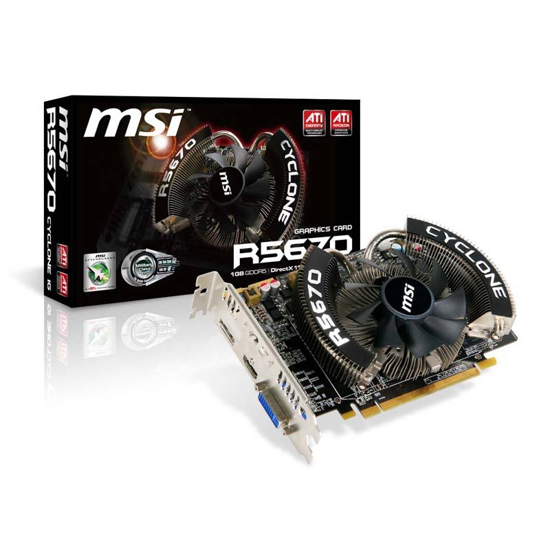MSI R5670 Cyclone 1G 1 GB GDDR5