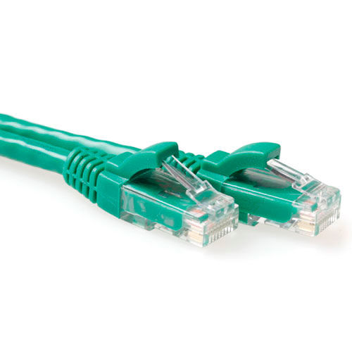 ACT Green 15 meter U/UTP CAT6 patch cable snagless with RJ45 connectors