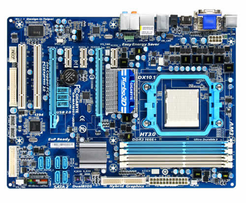 GIGABYTE GA-MA785GT-UD3H AMD 785G Socket AM3 ATX