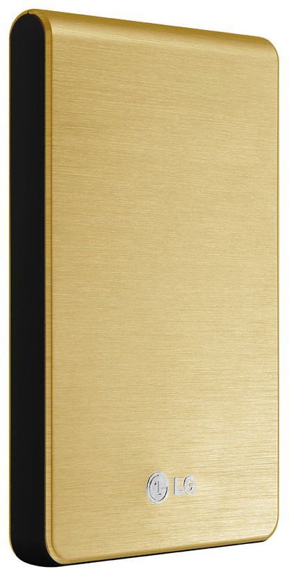 LG XD3 500GB Slim external hard drive 5400 RPM 2.5" USB 2.0 Gold