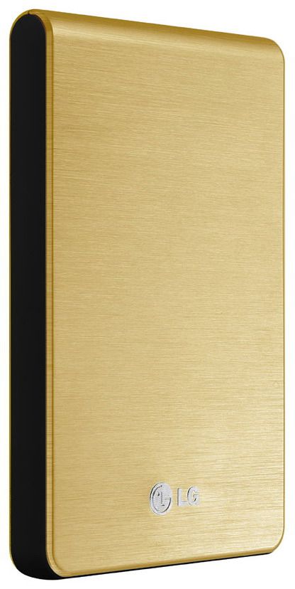 LG XD3 750GB Slim external hard drive 5400 RPM 2.5" USB 2.0 Gold