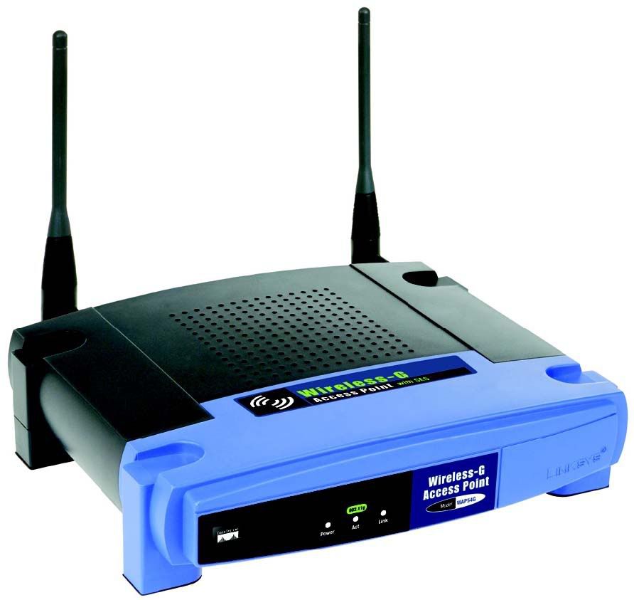 Linksys WAP54G wireless router Black, Blue