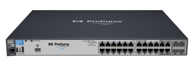 HP ProCurve E2910-24G-PoE+ al Switch + Care Pack Managed Power over Ethernet (PoE) 1U