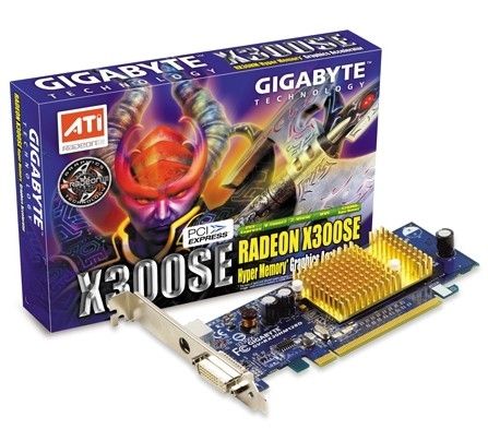 GIGABYTE Radeon X300SE 128MB DDR GDDR