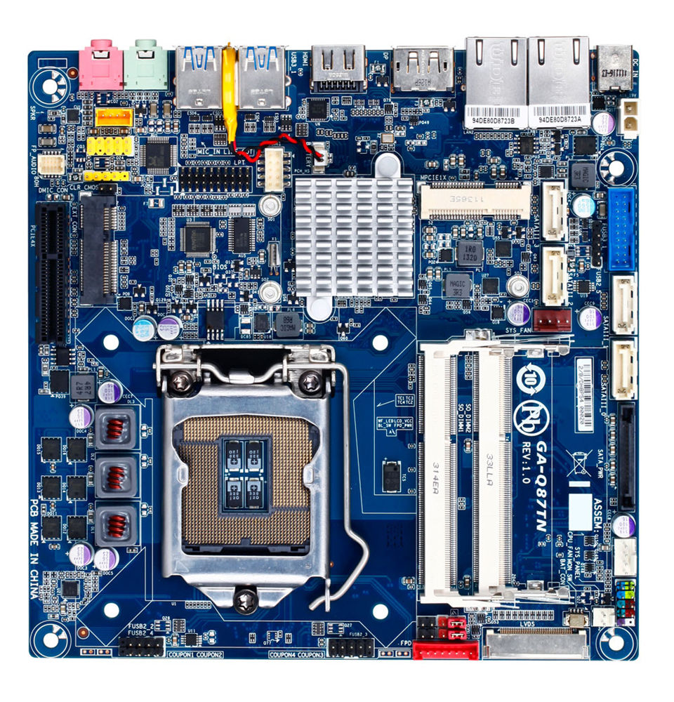 GIGABYTE GA-Q87TN motherboard Intel® Q87 mini ITX