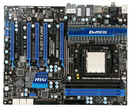 MSI 890FXA-GD70 Socket AM3 ATX