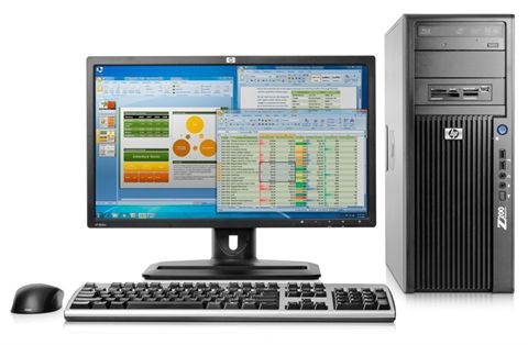 HP Z200 MT + ZR22w Intel® Xeon® 3000 Sequence X3430 2 GB DDR3-SDRAM Windows 7 Professional Minitower Workstation