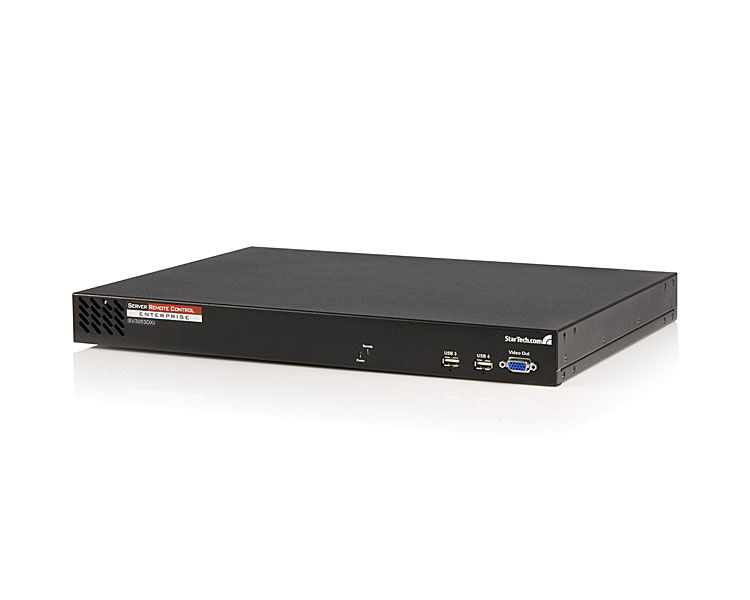 StarTech.com 32 Port Multi-user Cat5 Matrix IP KVM switch Rack mounting Black