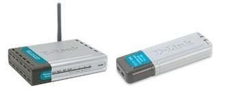 D-Link 802.11g Wireless Broadband Router + 54Mbps Wireless LAN USB Adapter wireless router