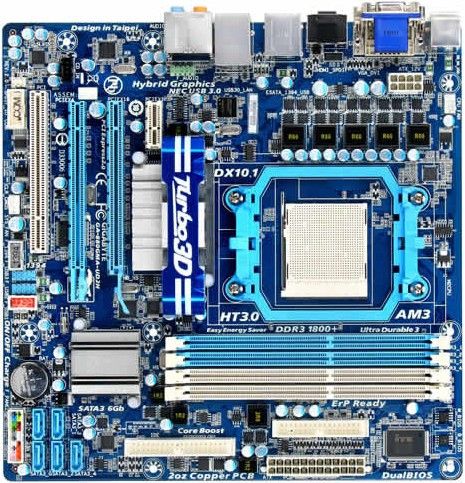 GIGABYTE GA-880GMA-UD2H motherboard AMD 880G Socket AM3 ATX