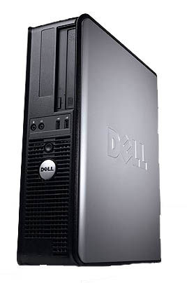 DELL OP780DT-M311 PC Intel® Core™2 Duo E8500 4 GB DDR3-SDRAM 320 GB Intel® GMA X4500 Windows 7 Professional Desktop Black
