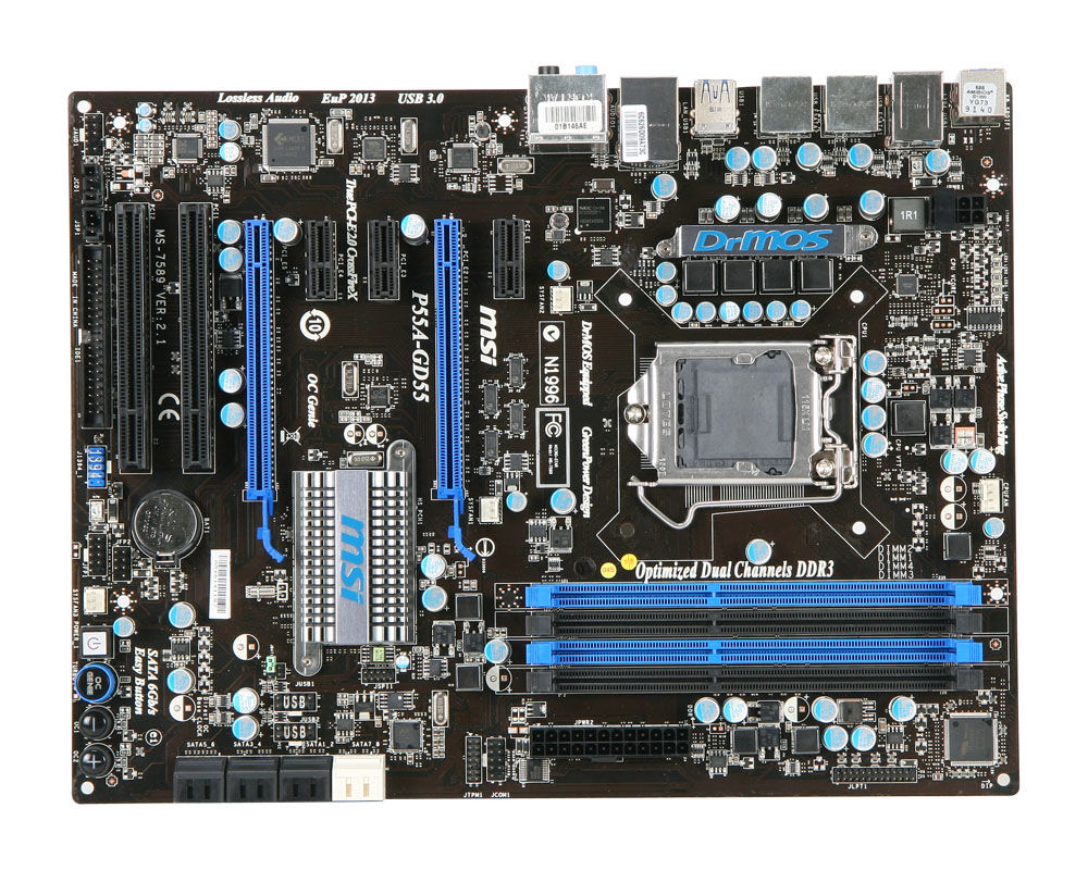MSI P55A-GD55 Intel® P55 LGA 1156 (Socket H) ATX