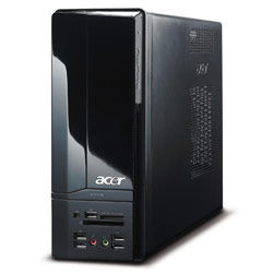 Acer Aspire X3200 AMD Athlon X2 5400+ 4 GB DDR2-SDRAM 320 GB NVIDIA Geforce 8200 Windows Vista Home Premium Tower PC Black