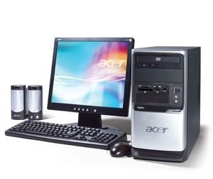 Acer Aspire T650 Intel® Pentium® 4 524 1 GB DDR-SDRAM 250 GB AMD Radeon Xpress 200 Windows XP Home Edition Tower PC