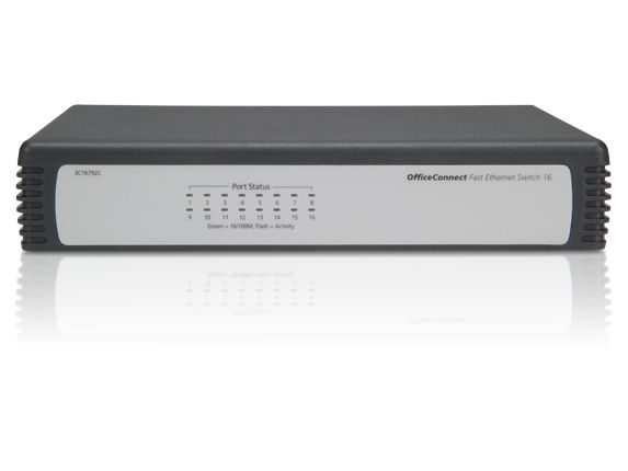 HP V 1405-16 Unmanaged L2 Fast Ethernet (10/100) Grey