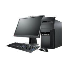 Lenovo ThinkCentre M90p + ThinkVision L2440p Intel® Core™ i5 i5-650 4 GB DDR3-SDRAM 500 GB Windows 7 Professional Tower PC Black