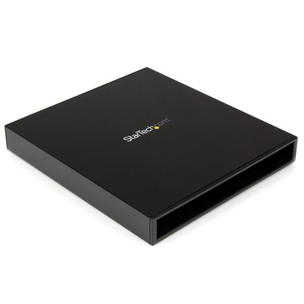 StarTech.com USB to Slimline SATA CD/DVD Optical Drive Enclosure Black USB powered