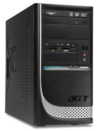 Acer Extensa E270 Intel® Pentium® E5500 2 GB DDR2-SDRAM 320 GB Intel® GMA 3100 Micro Tower PC Black