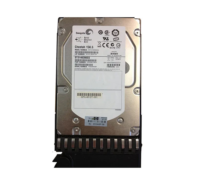 481271-001 - HP 146GB 15000RPM SAS 3Gb/s 3.5-in Hard Drive