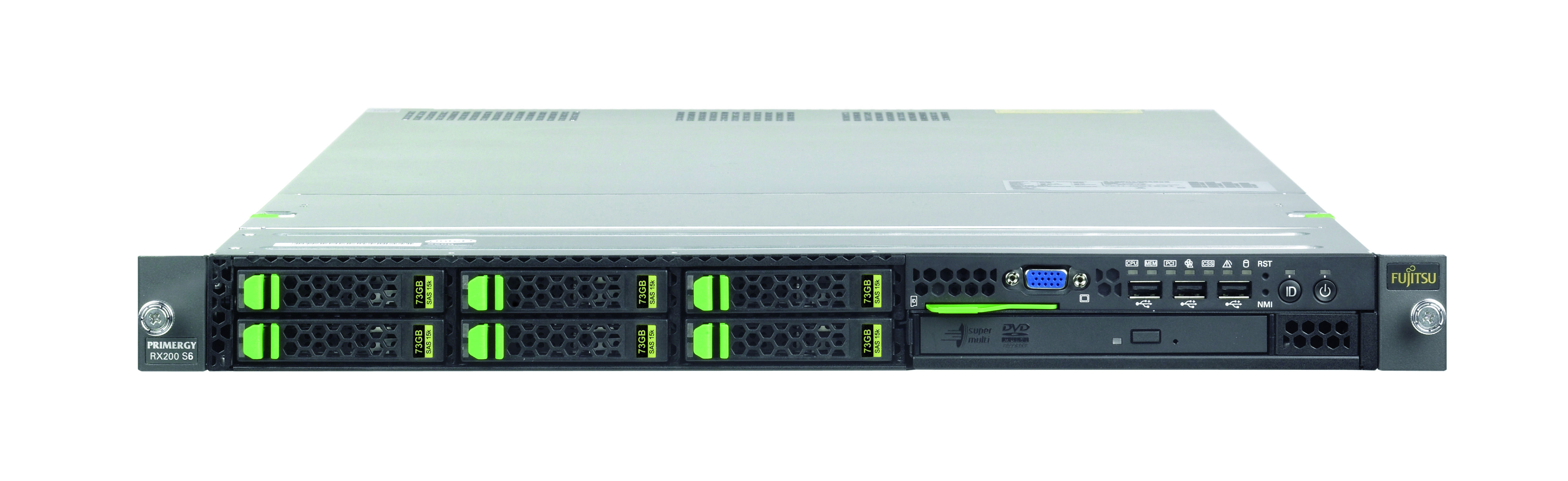 Fujitsu PRIMEPOWER PRIMERGY RX200 S6 server 292 GB Rack (1U) Intel® Xeon® 5000 Sequence E5620 2.4 GHz 8 GB DDR3-SDRAM 450 W