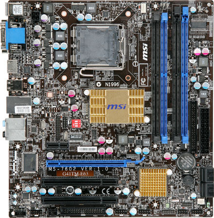 MSI G41TM-E63 LGA 775 (Socket T) micro ATX