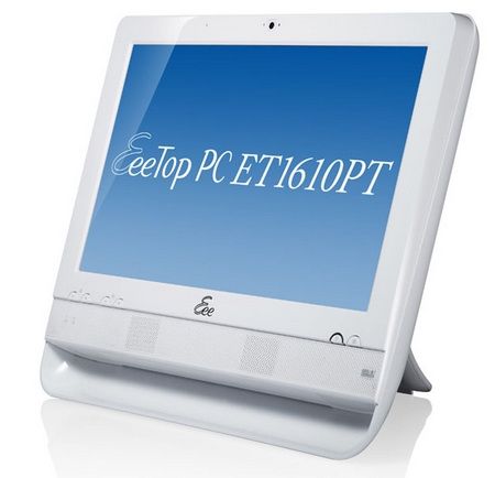 ASUS EeeTop PC ET1610PT Intel Atom® 39.6 cm (15.6") 1366 x 768 pixels 1 GB DDR2-SDRAM 160 GB Intel 3150 White
