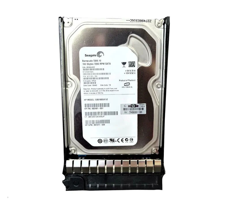 482481-001 - HP 160GB 7200RPM SATA 3Gb/s 3.5-in Hard Drive