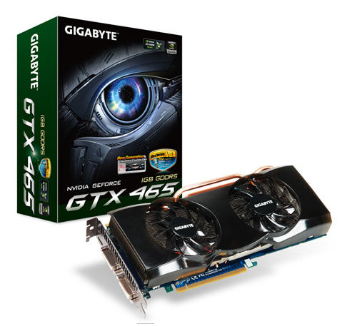 GIGABYTE GTX465 N465UD-1GI 1024MB,PCI-E,2xDVI,HDMI NVIDIA GeForce GTX 465 1 GB GDDR5