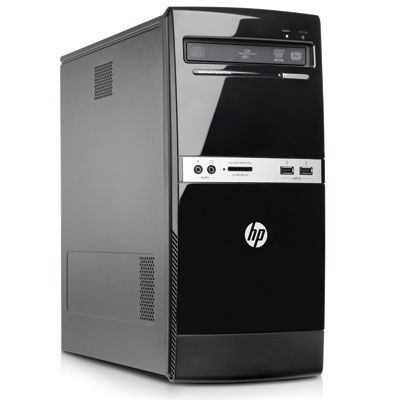 HP Essential 500B Intel® Pentium® E5800 2 GB DDR3-SDRAM 320 GB Intel® GMA 4500 Windows 7 Professional Micro Tower PC Black