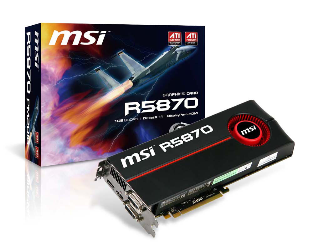 MSI R5870-PM2D1G 1 GB GDDR5
