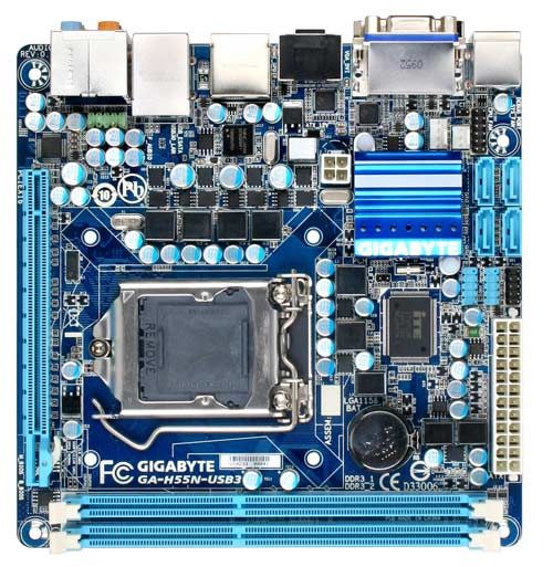 GIGABYTE GA-H55N-USB3 motherboard LGA 1156 (Socket H) mini ITX