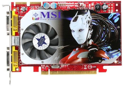 MSI RX1650XT-T2D256E graphics card GDDR3