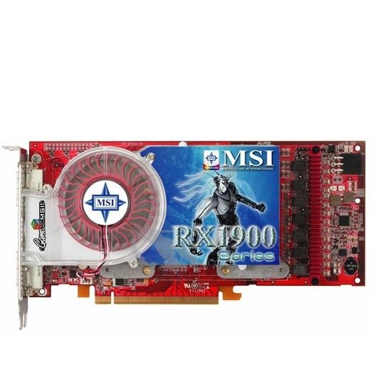 MSI RX1900XT-VT2D256E graphics card GDDR3